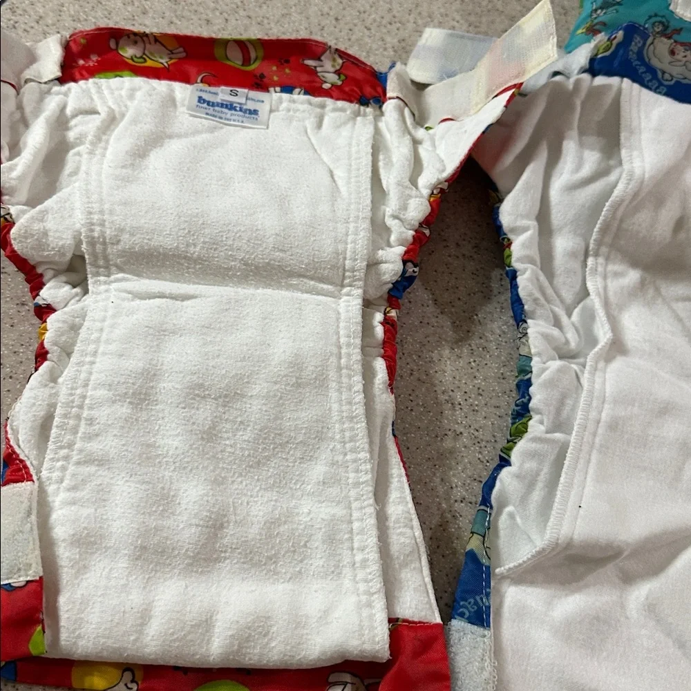 9 Bumkins Colorful Cloth Diapers Size Small